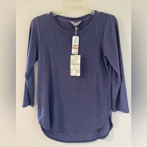 Tommy Bahama blue ladies 3/4 sleeve top
